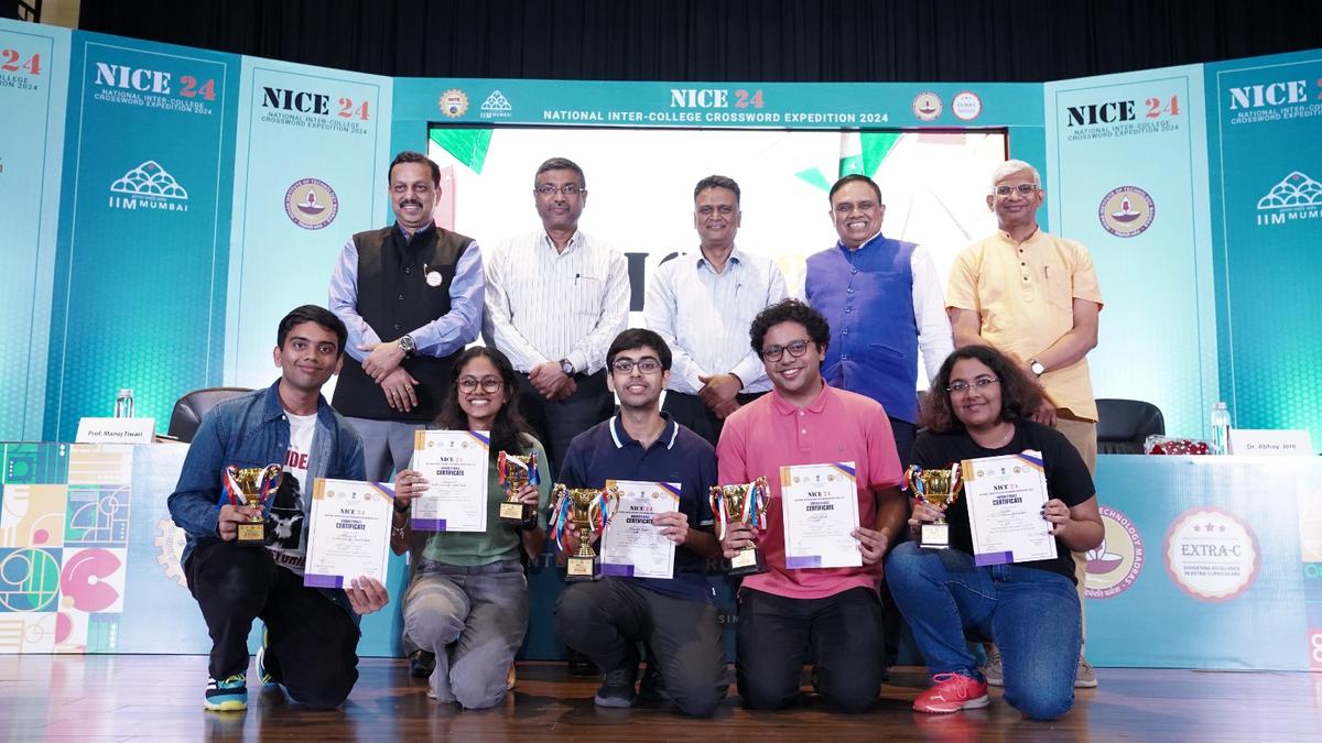 NICE 2024 IIT Delhi students secure hattrick at National Crossword Expedition The Hindu